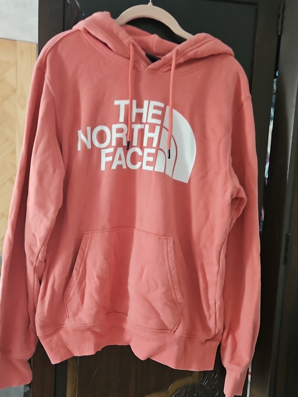 The North Face Coral Pink Logo Hoodie